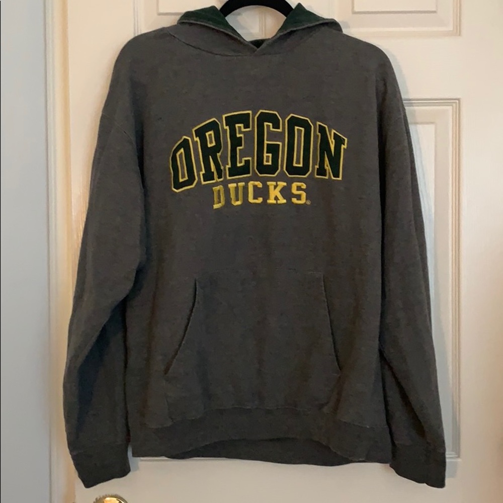 Gray Oregon Ducks Hoodie